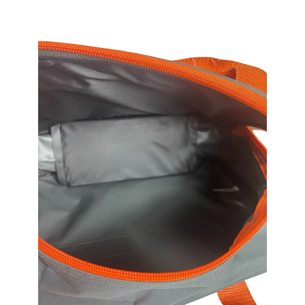 Rockland Carry On Travel Bag Charcoal Orange 14” Overnight Duffel With Strap NWT - Picture 7 of 11